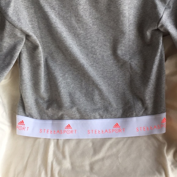 Stella McCartney for Adidas Gray Logo Hoodie Rare  Never Used - Picture 5 of 5